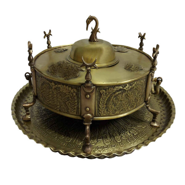 Persian Manghal Esfand and Bakhoor Burner – Engraved Brass