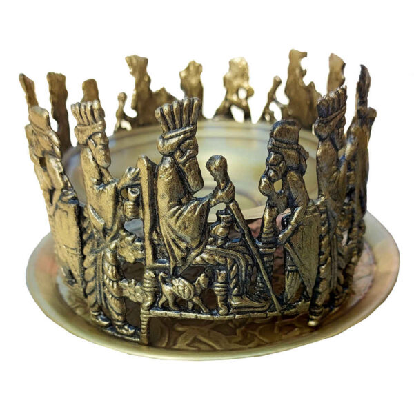 Persian Manghal Esfand and Bakhoor Burner – Engraved Brass Hakhamanesh