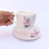 Persian Teacup Set of 2 with Saucer - Dorsa Ceramic Design