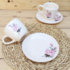 Persian Teacup Set of 2 with Saucer - Dorsa Ceramic Design
