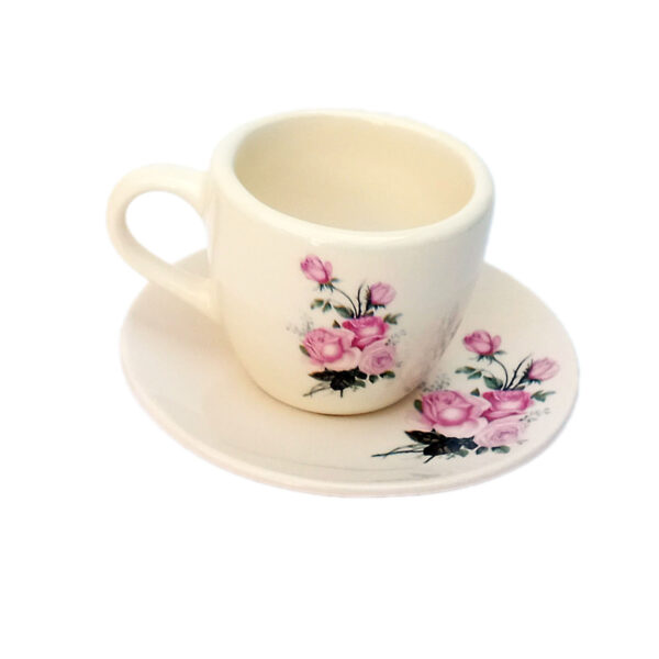 Persian Teacup Set of 2 with Saucer - Dorsa Ceramic Design