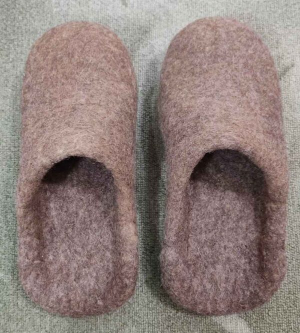 Natural Felt & Wool Slippers – Authentic Persian Craft