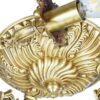 Aluminium Semi-flush Chandelier Florentine and Vintage Style Komeil