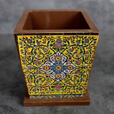 Persian Wooden Makeup Brush Holder Model Tile