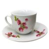 Persian Teacup Set with Saucer - Blossom Porcelain Design (12pcs)