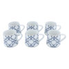 Persian Teacup Set with Saucer - Tiam Porcelain Design (12pcs)