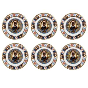 Set of 6 Persian Style Tea Saucer Model King