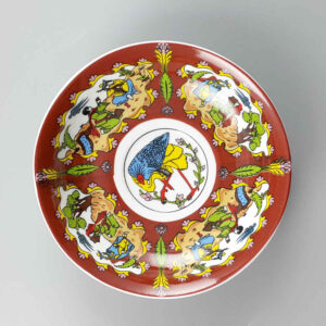 Persian Tea Saucer – Porcelain with Rayan Design (Set of 6)