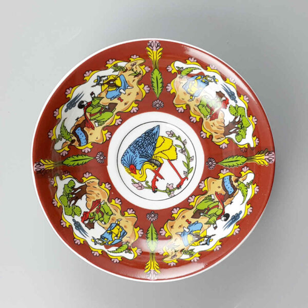 Persian Tea Saucer - Porcelain with Rayan Design (Set of 6)