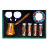Persian Espresso Cup with Pot - Copper Demitasse Style Fakhr-Ara