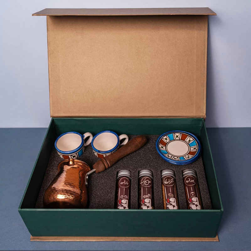 Persian Espresso Cup with Pot – Copper Demitasse Style Fakhr-Ara