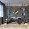 DIY 3D Wall Clock Minimalist with Persian Calligraphy Patterns - Tamana