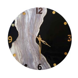 Abstract Handmade Resin Wall Clock Model Barook