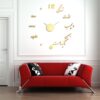 DIY 3D Wall Clock Minimalist with Persian Calligraphy Patterns - Life