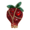 Feminine Beaded Brooch Pin – Pomegranate Design
