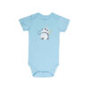 Blue Lap Shoulder Baby Onesies Bodysuit Panda