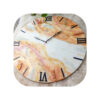 Handcrafted Resin Wall Clock - Abstract Style Blue