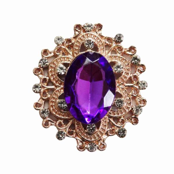 Classic Rhinestone Brooch Pin Model Negin