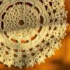Crochet Hand Knitted Tablecloth Model Cream