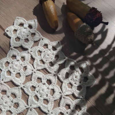 Crochet Hand Knitted Tablecloth Model Mino