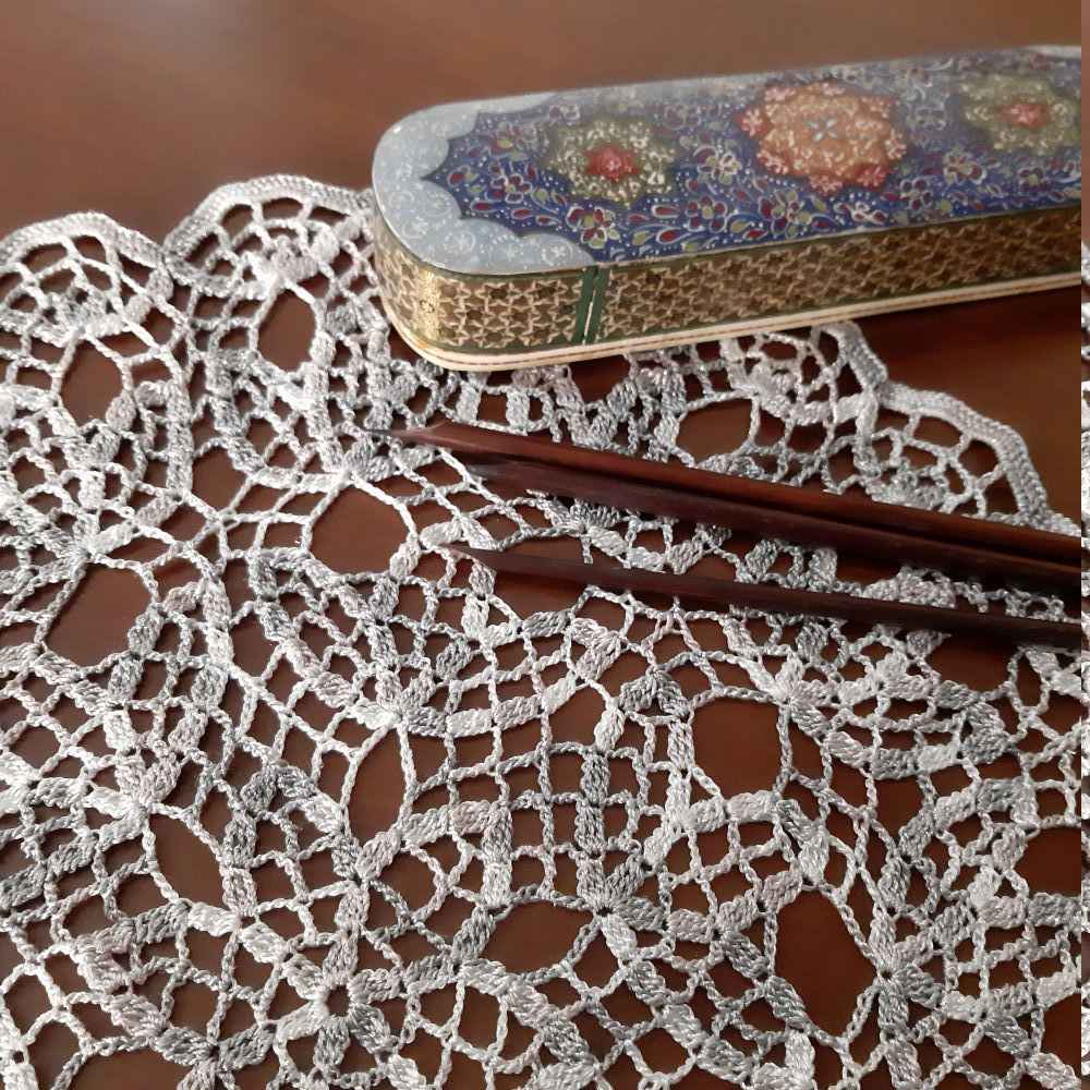 Crochet Hand Knitted Tablecloth Model Ronak