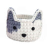 Dog Crochet Storage Basket Yarn Model Dog
