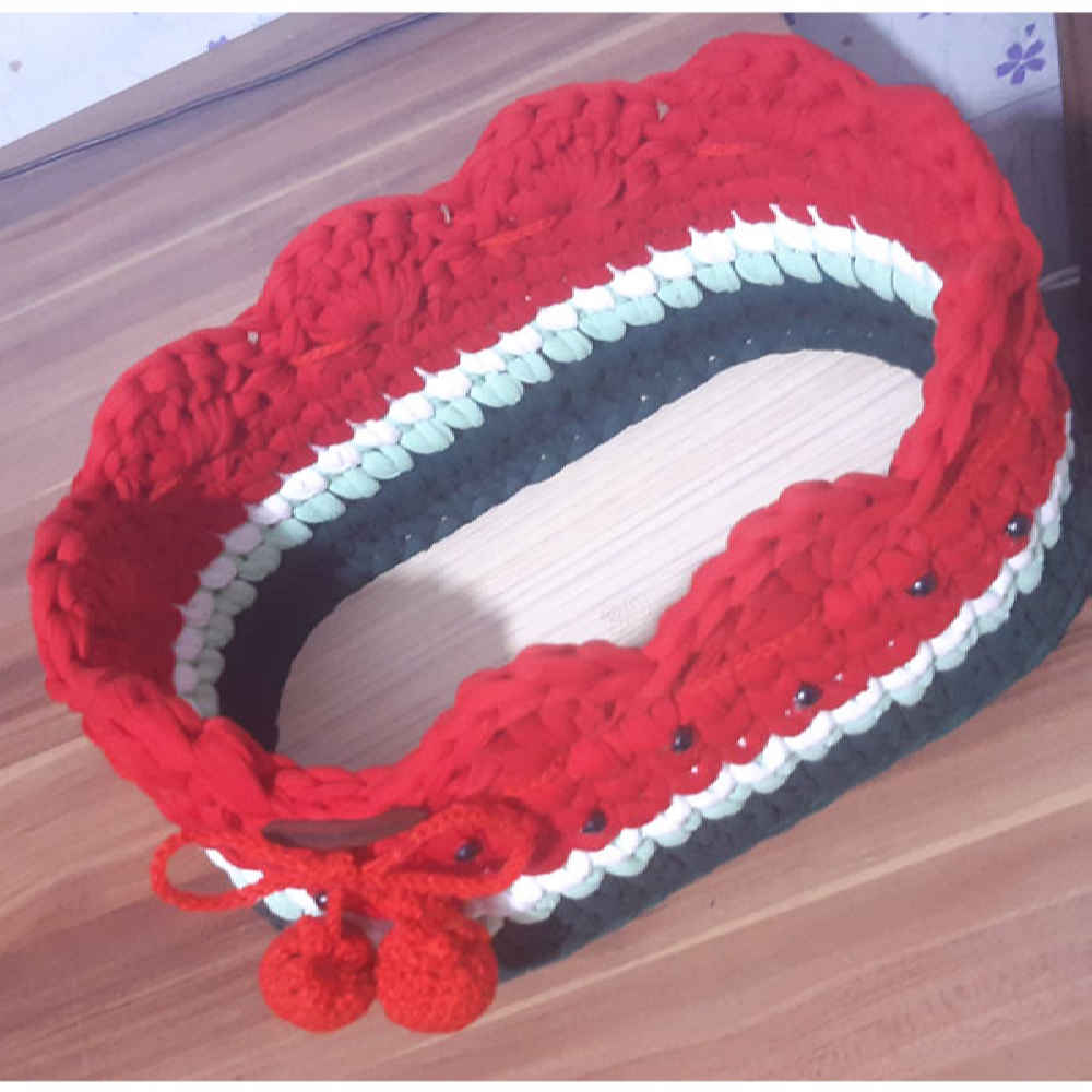Crochet Storage Basket Yarn Model Yalda