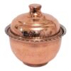 Handcrafted Persian Copper Sugar Bowl with - Hammered Karina