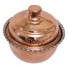 Handcrafted Persian Copper Sugar Bowl with - Hammered Karina