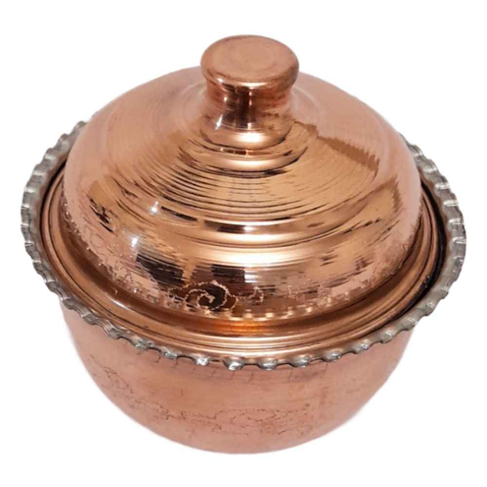 Handcrafted Persian Copper Sugar Bowl with – Hammered Karina