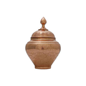 Engraved Copper Sugar Bowl Model Sibi