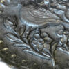 Decorative Copper Tray Hand-Engraved with Persian Artisanal Barjasteh