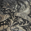 Decorative Copper Tray Hand-Engraved with Persian Artisanal Parvaz