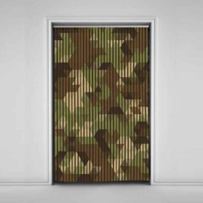 Velvet Vertical Blind Curtain – Abstract Haleh Print