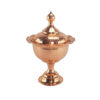 Handcrafted Persian Copper Sugar Bowl with - Hammered Laleh