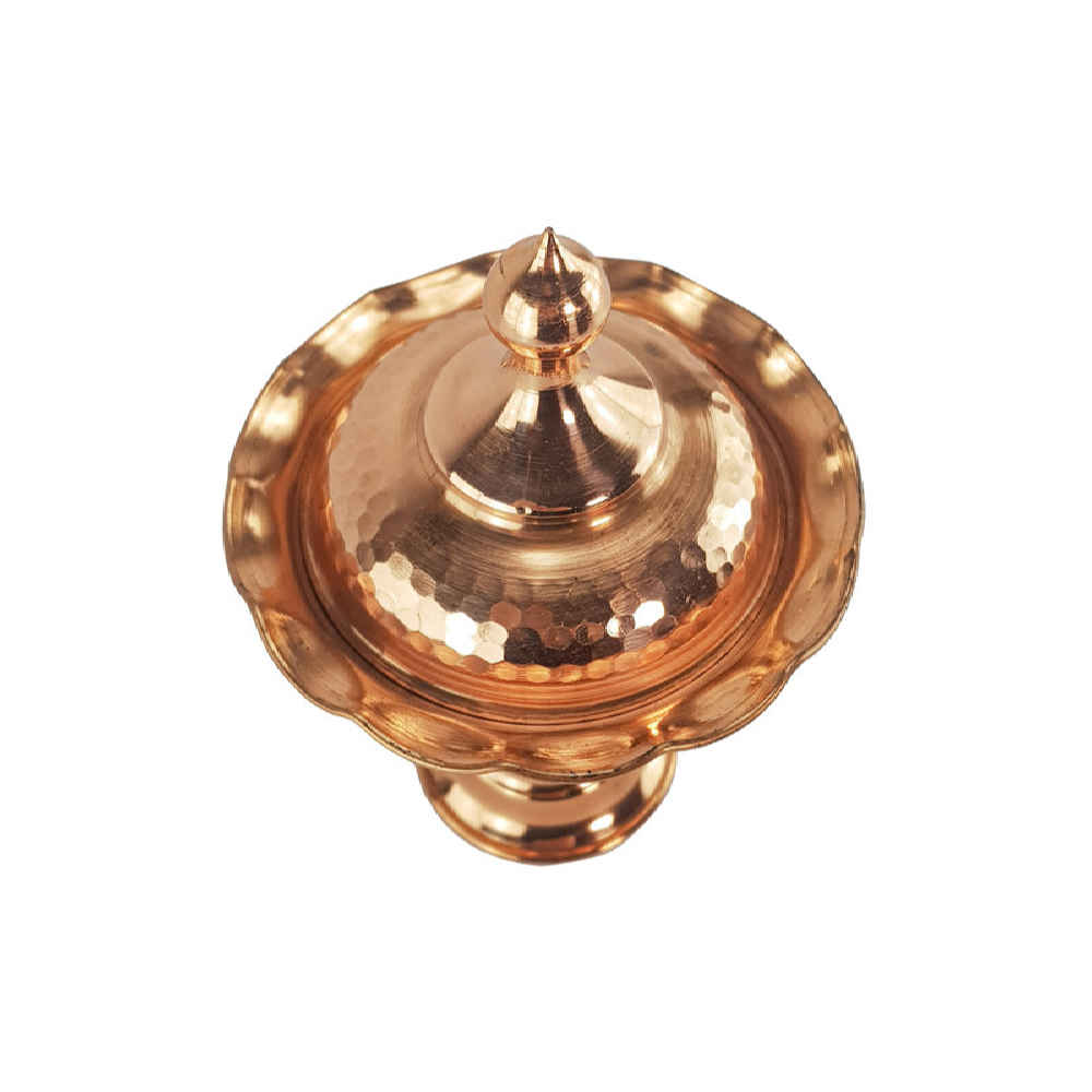 Handcrafted Persian Copper Sugar Bowl with – Hammered Laleh