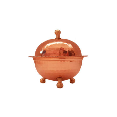 Handcrafted Persian Copper Sugar Bowl with – Hammered Toopi
