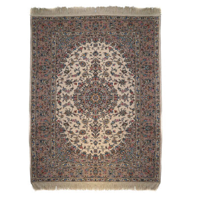 Persian Wool Carpet Hand-Knotted with Medallion design Model Ziafat