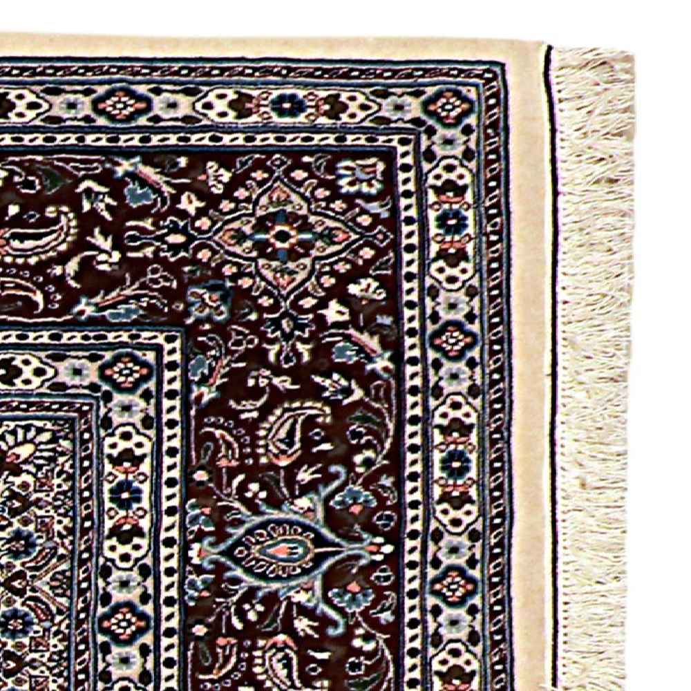 Authentic Persian Wool Carpet Hand-Knotted in Birjand Riz Mahi