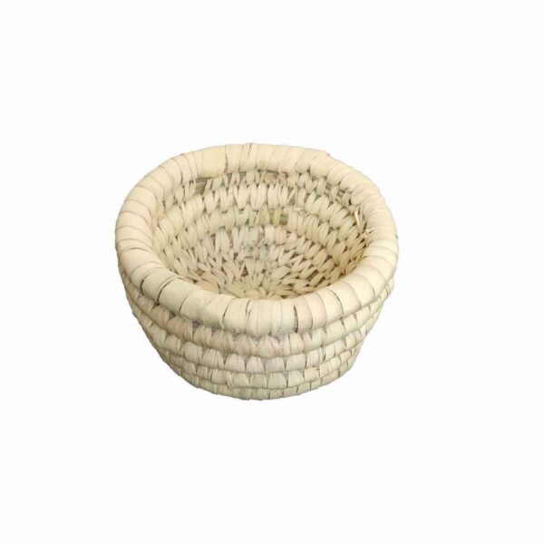 Persian Handwoven Palm Leaf Storage Basket Model Afrina