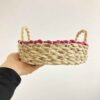 Persian Handwoven Palm Leaf Storage Basket Model Artemis
