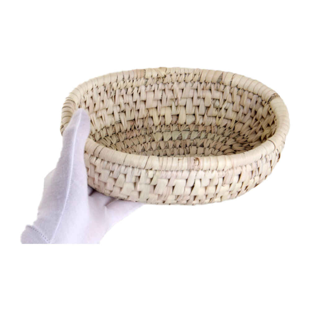 Persian Handwoven Palm Leaf Storage Basket Model Azin