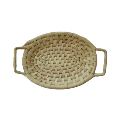 Persian Handwoven Palm Leaf Basket Model Banafsheh