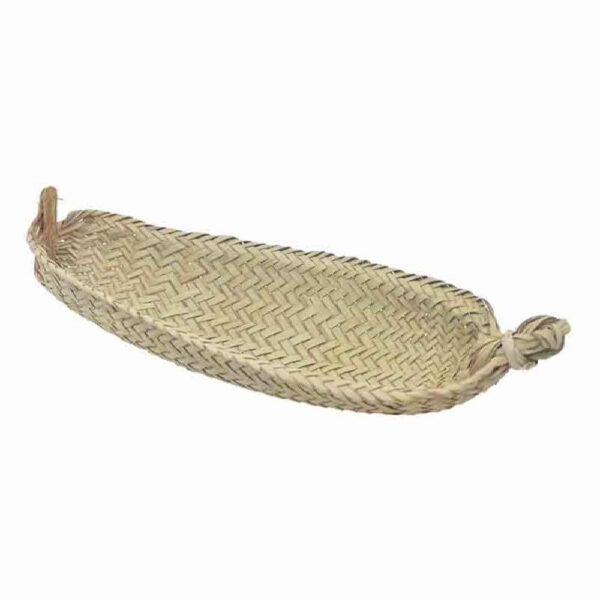 Persian Handwoven Palm Leaf Basket Model Ghayeghi
