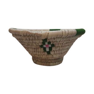 Persian Handwoven Palm Leaf Basket Model Luma