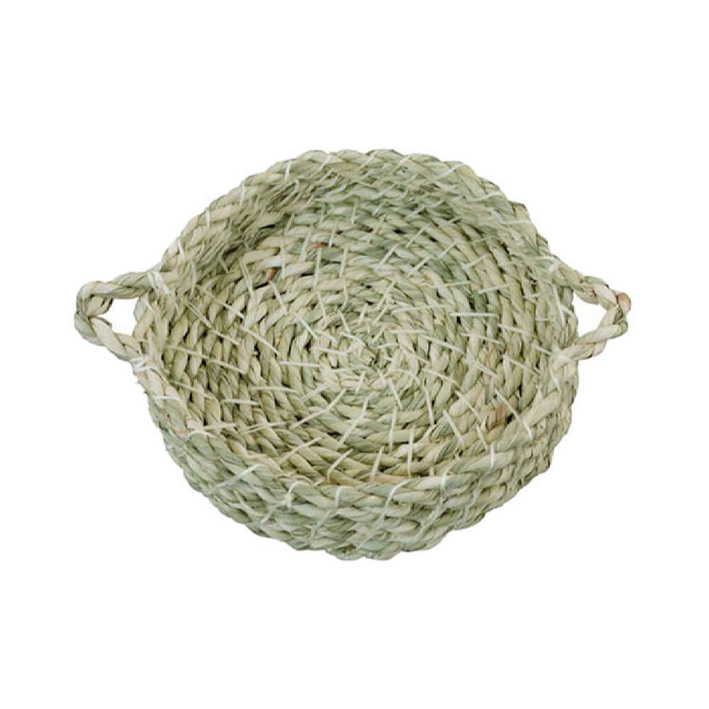 Persian Handwoven Palm Leaf Storage Basket Model Yalda
