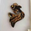 Handmade Feminine Beaded Brooch Pin – Fish Model