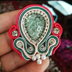 Beaded Brooch Pin