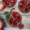 Handmade Feminine Beaded Brooch Pin – Yalda Model