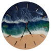 Handcrafted Resin Wall Clock - Abstract Style Sea